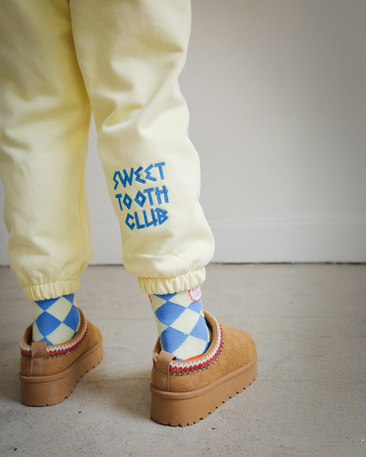 KIDS SWEAT PANTS WITH SWEET TOOTH CLUB EMBROIDERY