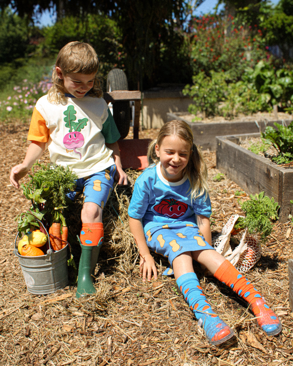 KIDS TOMATO EMBROIDERED T-SHIRT - COTTON KIDS T-SHIRT