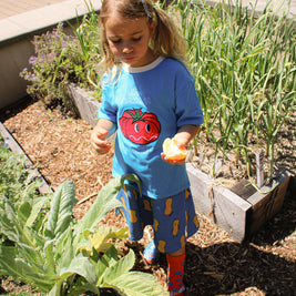 KIDS TOMATO EMBROIDERED T-SHIRT - COTTON KIDS T-SHIRT
