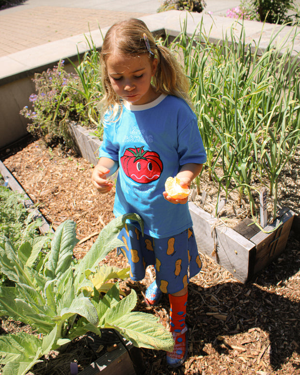 KIDS TOMATO EMBROIDERED T-SHIRT - COTTON KIDS T-SHIRT