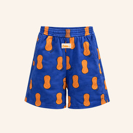kids cotton french terry peanut printed shorts comfortable kids shorts playful kids clothing brrr kidswear